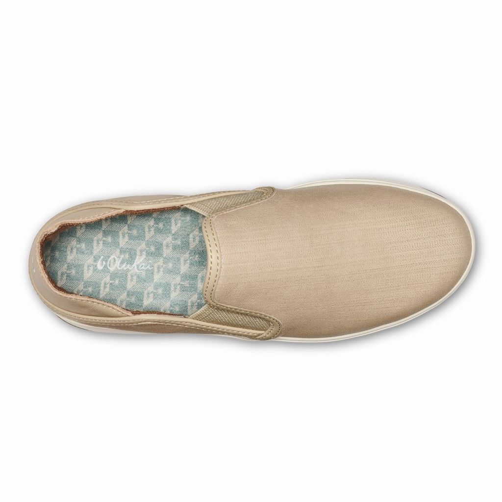 Olukai Women's Ki Ihele Ili Slip On Shoe - Beige US351-426